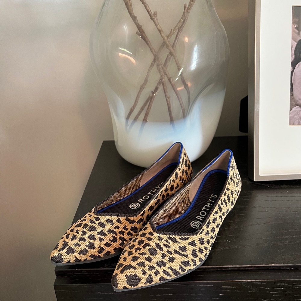 Rothy’s The Point Leopard Flat
